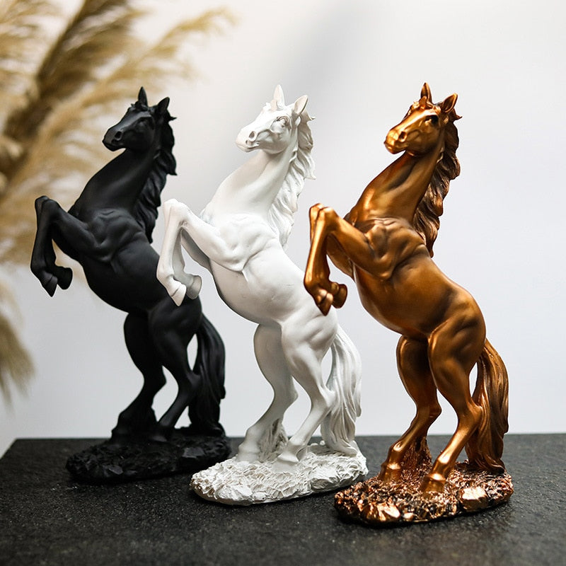 Sculpture de cheval décoration sculpture géométrique résine cheval statue  décoration animale - Cdiscount Maison