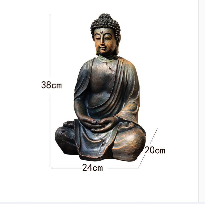 Statue De Bouddha En Bois - Pendentif Feng Shui Porte-Bonheur 7cm Pour Sac, Clés Ou Voiture