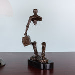 Sculpture Bronze Homme Valise