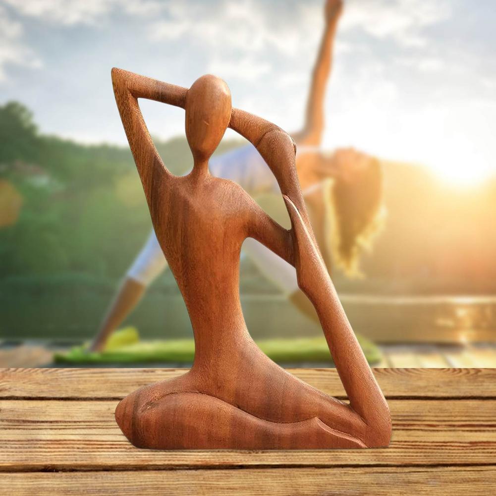 Statuette Scheletro Yoga In Resina - Set 4 Pezzi, Decorazione Spirituale Per Casa, Mensole, Ufficio, Stile Retrò E Meditativo